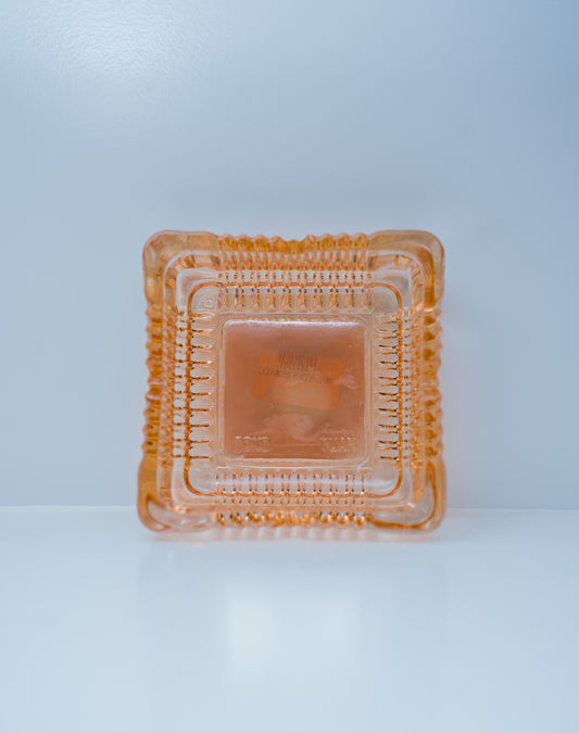 Amber Glass Ashtray