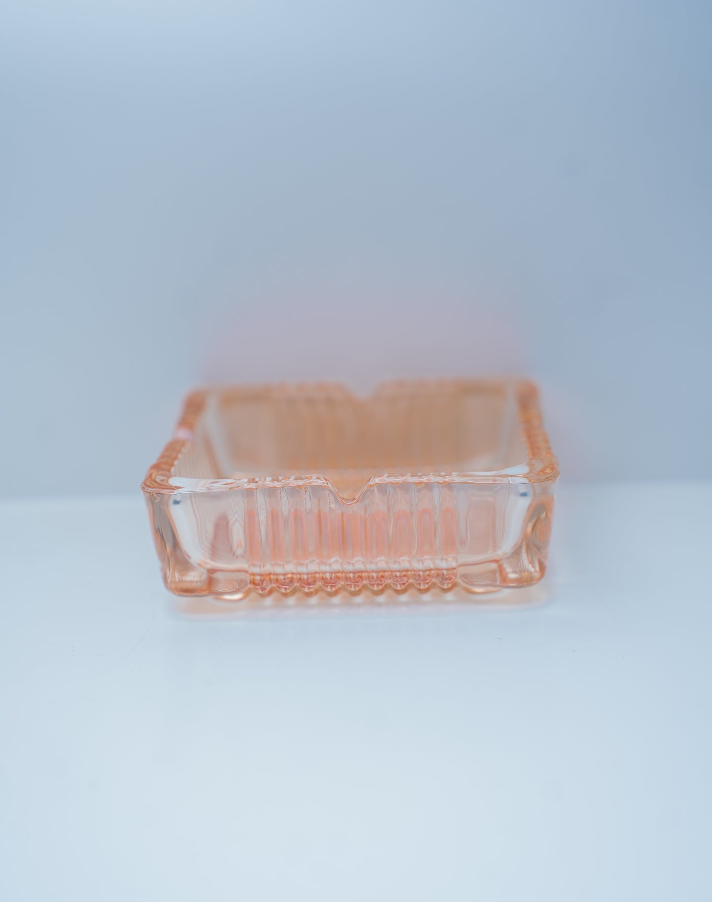 Amber Glass Ashtray