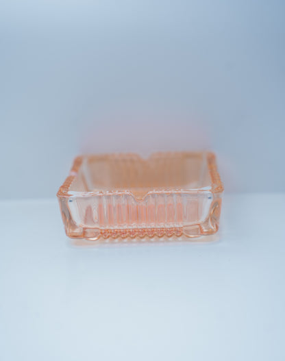 Amber Glass Ashtray