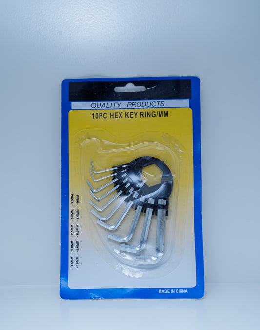 10PC Hex Keys