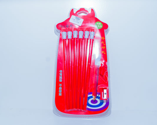 A Set of 5 Pencils with Sharpener