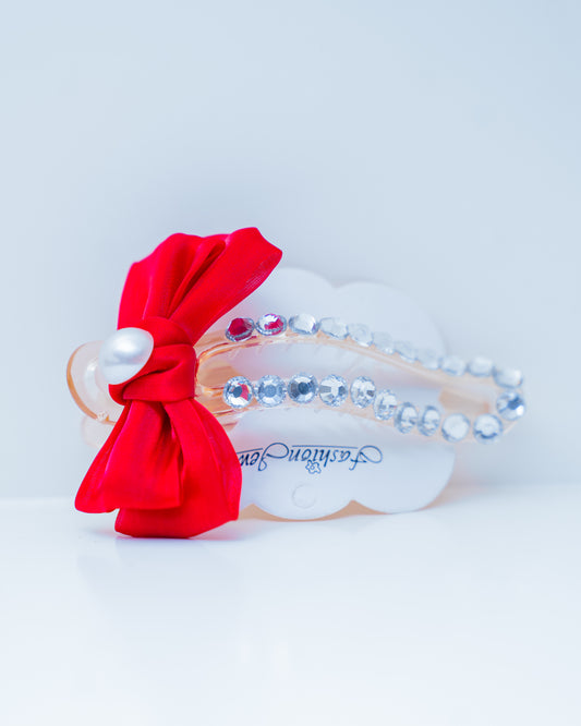 Elegant Vintage Bow Pearl Tassel Chain